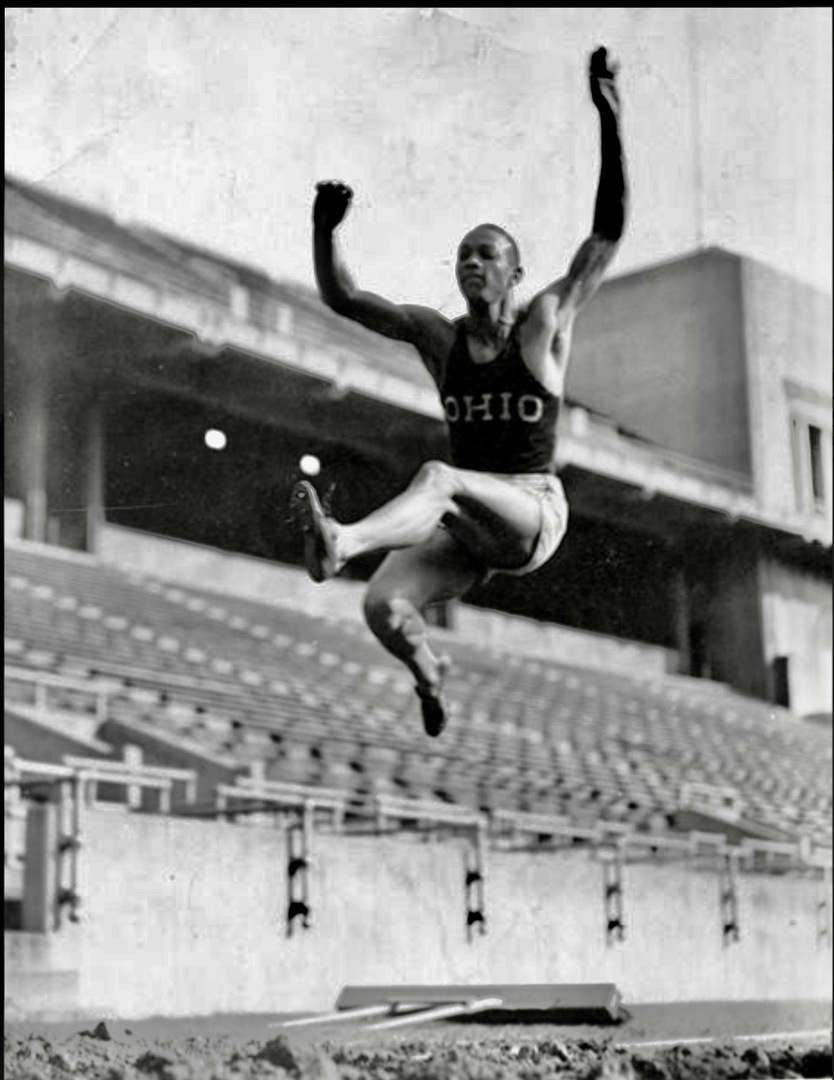 Setting an American Record in the Long Jump in 1935