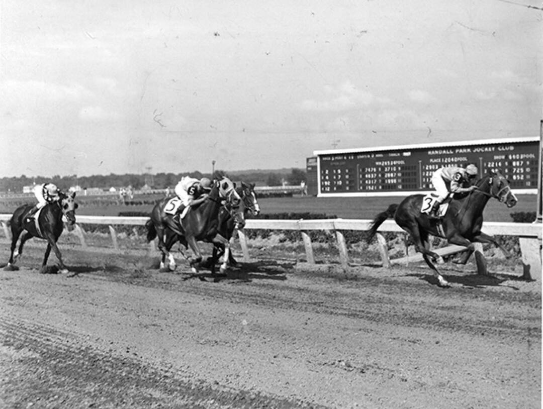 Racing Action at Randall Park in 1952