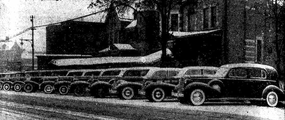 Cadillac Fleet Outside House of Wills