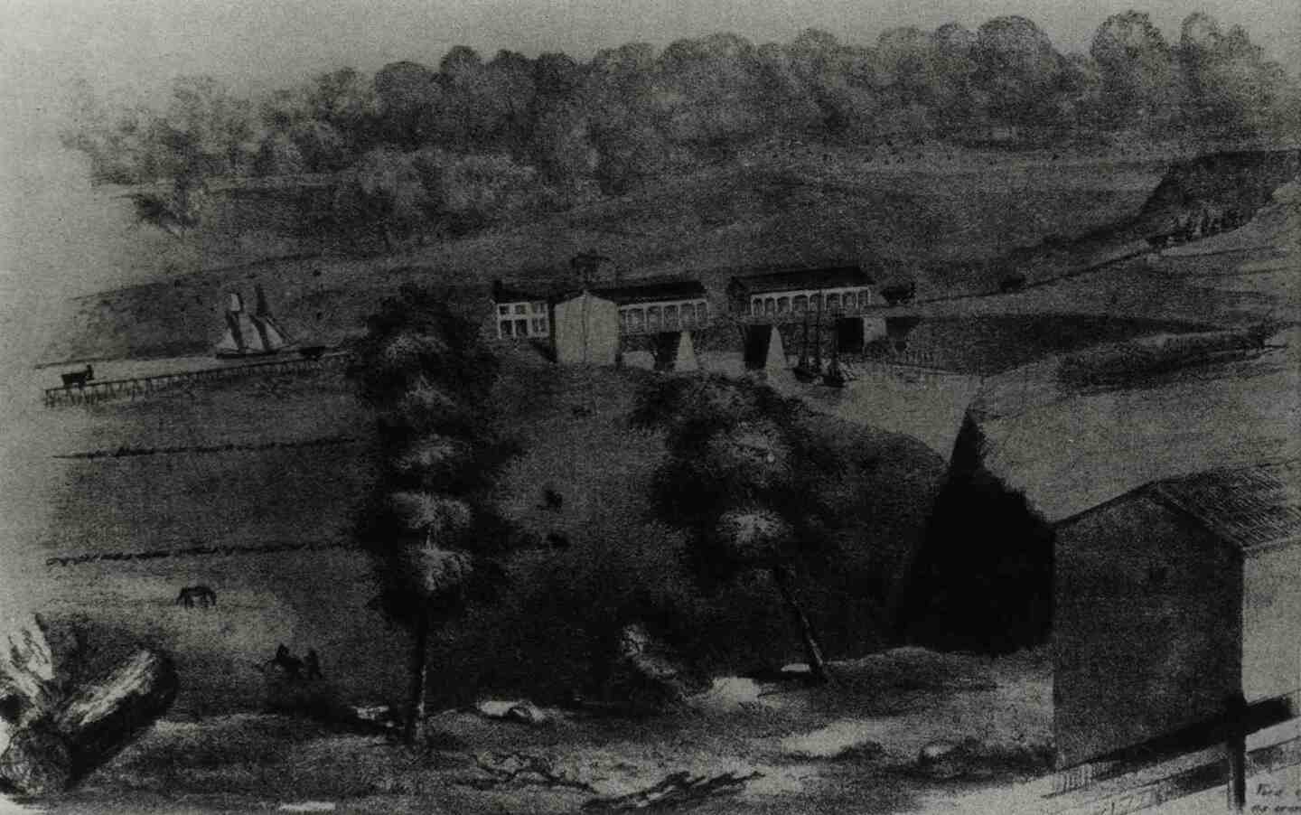 Columbus Street Bridge, ca. 1830s