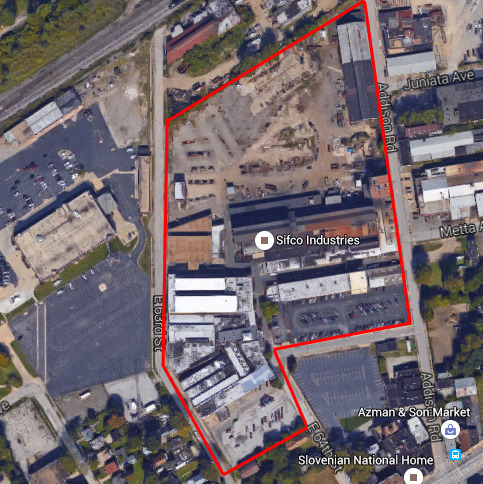 Aerial View of Sifco in Cleveland.