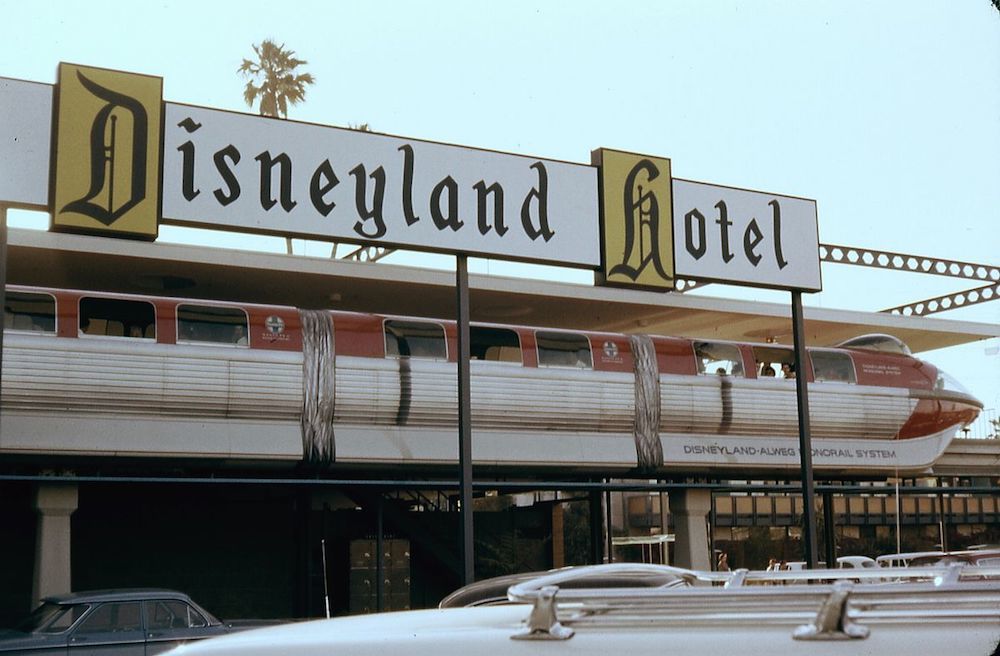 Original ALWEG Monorail at Disneyland, 1963