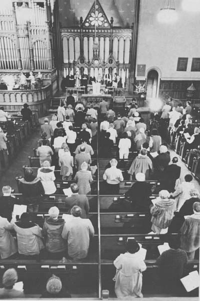 Prayer Service At Old Stone Church, 1981