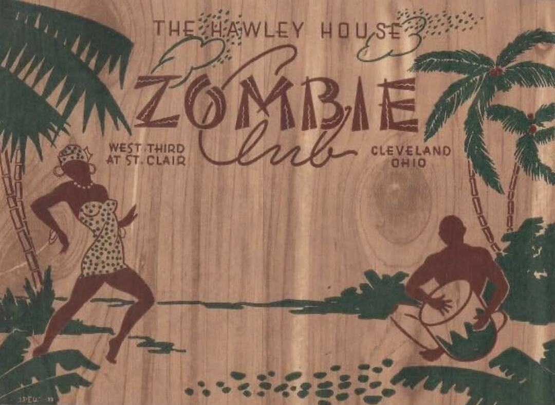 Menu Cover for Club Zombie