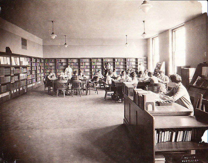 Shaker Heights High School Library, ca 1929