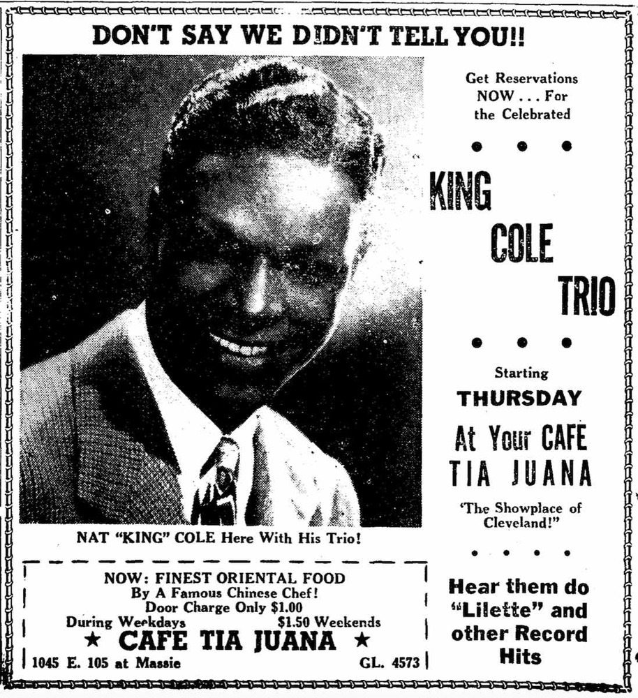 The King Cole Trio is Coming to Town!