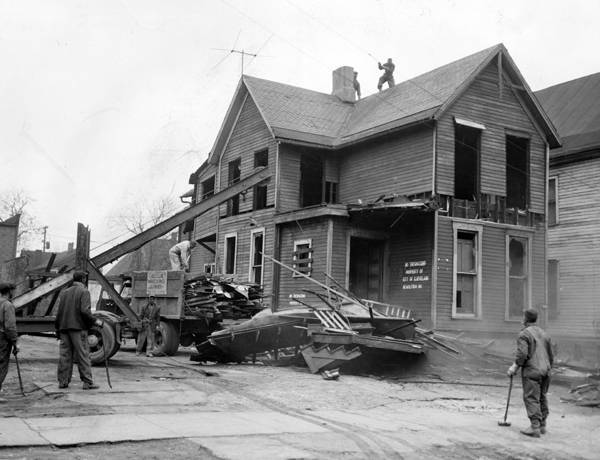 House in Longwood Renewal Area, 1955