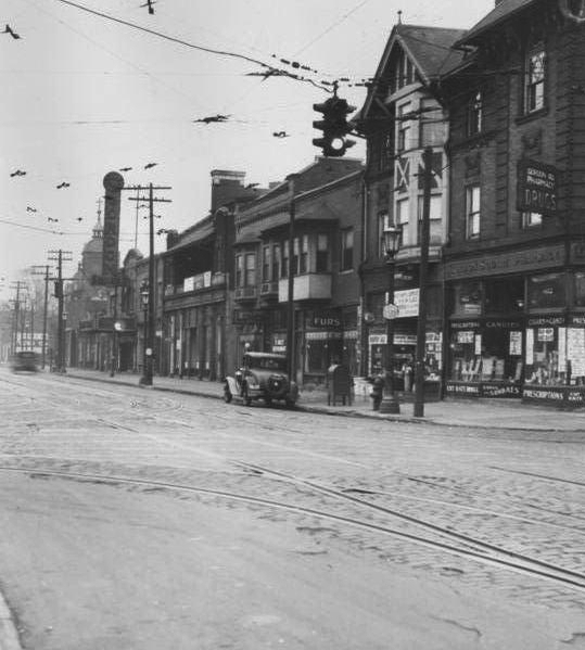Looking East Along Detroit Avenue From West 65th Street, 1934