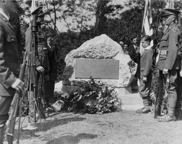 WW I Memorial Rock Dedication, 1932