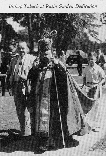 Bishop Takach at Dedication, 1939