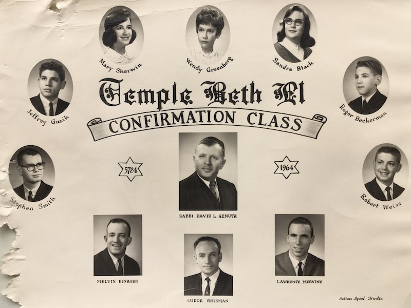 Temple Beth-El Confirmation Class, 1964