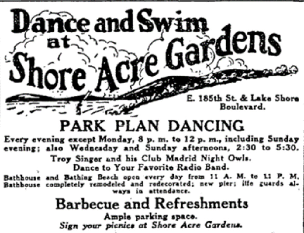 Shore Acre Gardens Advertisement