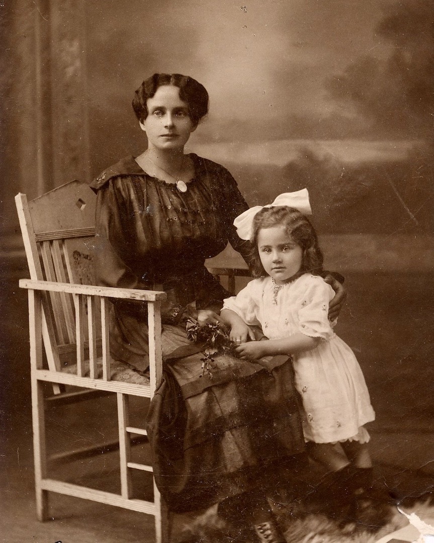 Franziska Voll Buehner with daughter Elisabeth