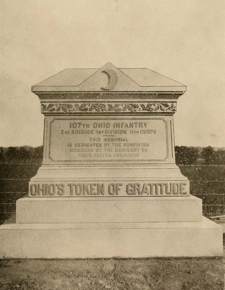107th Ohio Infantry Monument, Gettysburg Battlefield