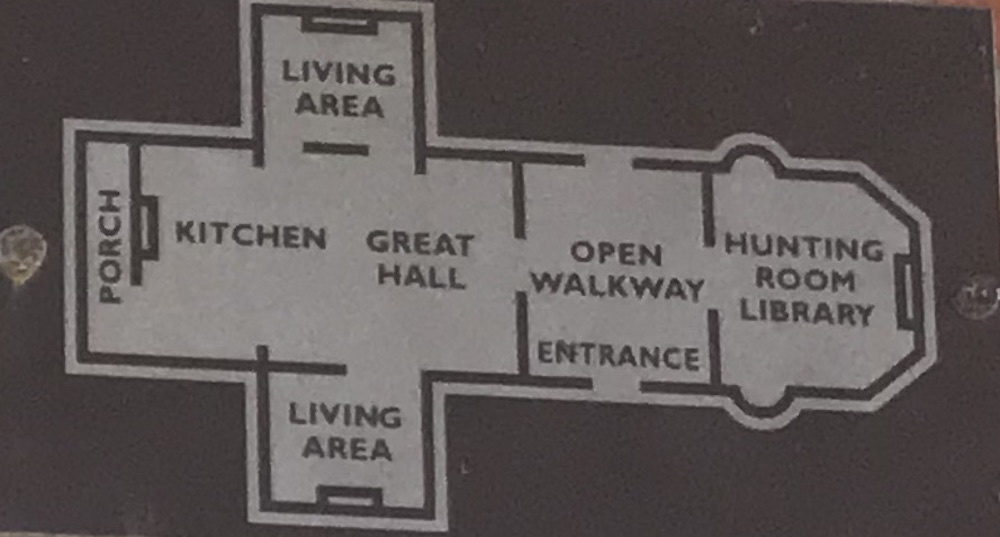 Diagram of Squire's Castle's first floor