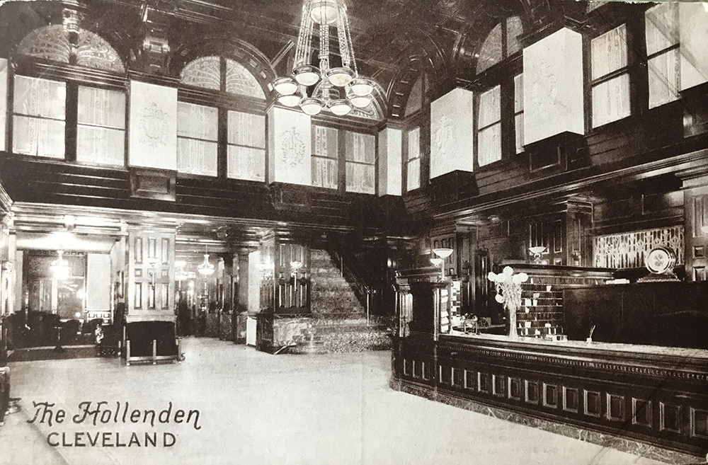 Lobby of the Hollenden Hotel