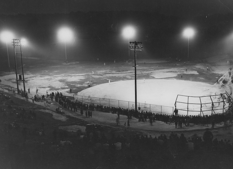 Night Game at Brookside Park, 1938