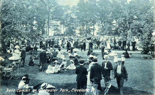 Band Concert at Edgewater Park, ca. 1908