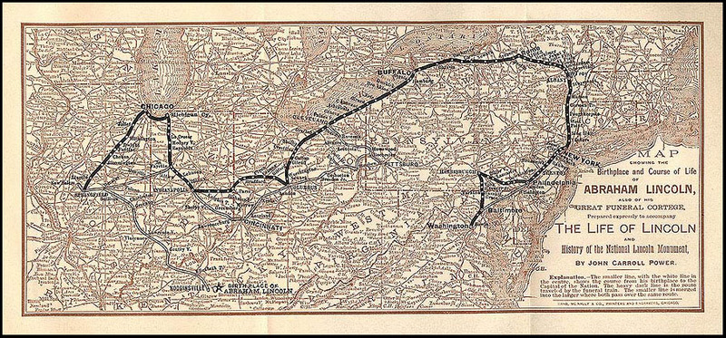 The Funeral Path of President Lincoln