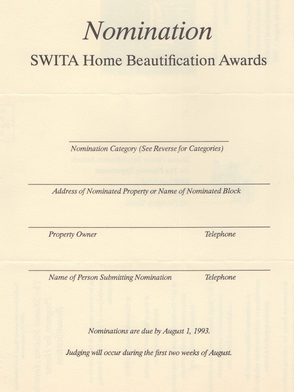 Home Beautification Awards