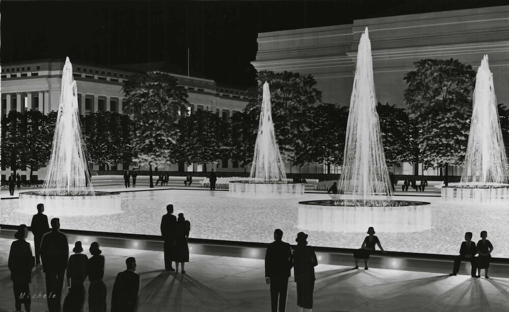 Artist Rendering of Hanna Fountains