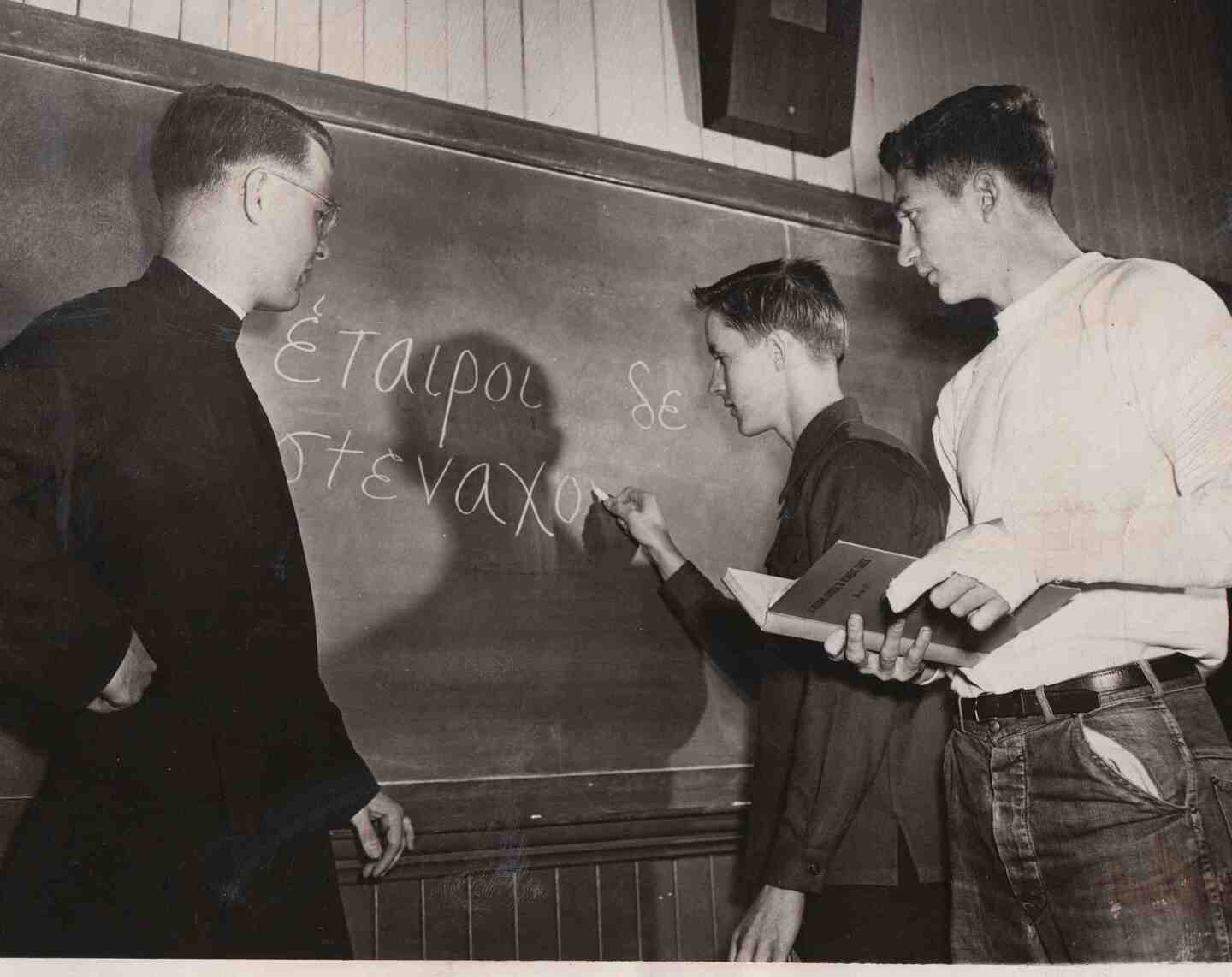 Learning Greek, 1949