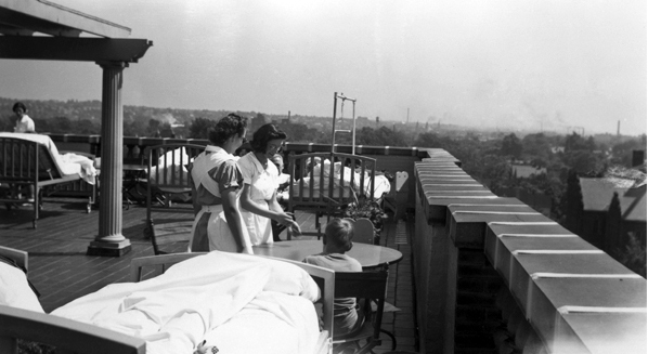 Clinic Rooftop, 1940s