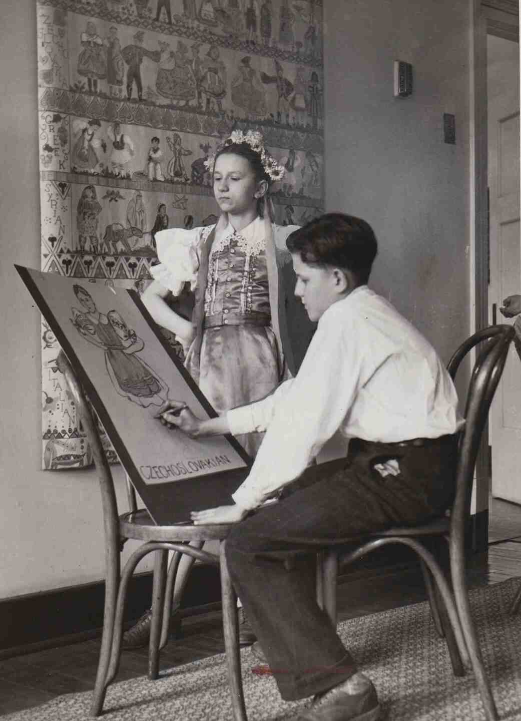 Art class, 1940